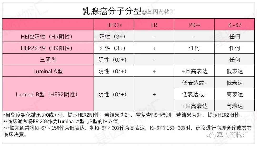 乳腺癌分子分型