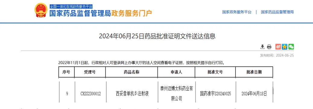 恩立妥获批一线用于结直肠癌